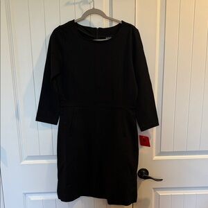 Buffalo David Bitton Black Long Sleeve Sheath Dress